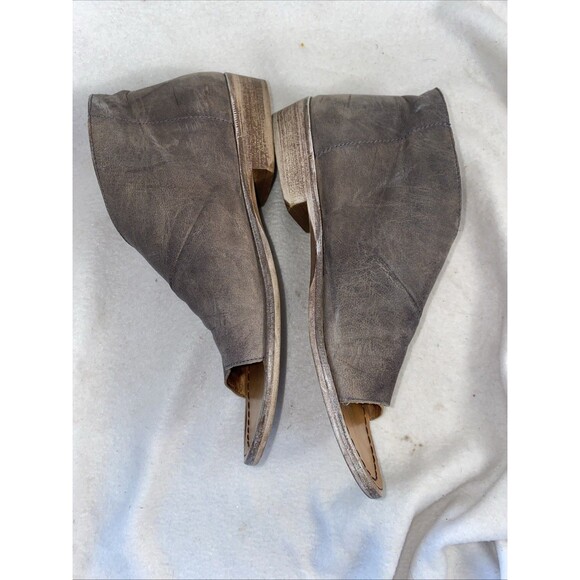 Free People Mont Blanc Wrap Sandals Brown Spain Slip On Eur39US8 Heel Open Toe - Picture 6 of 11